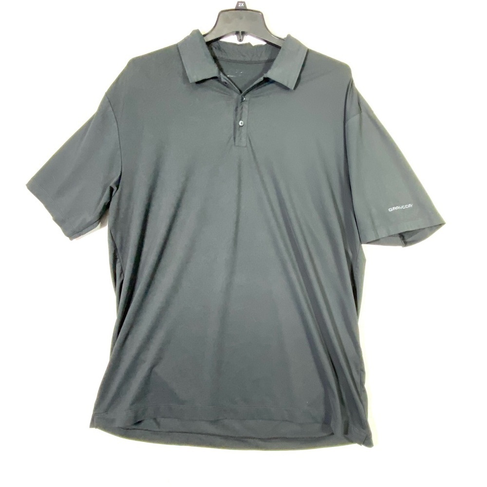 Nike Graycor Logo Golf Polo Shirt Men's Size XL Black Performance Dri-Fit Sport